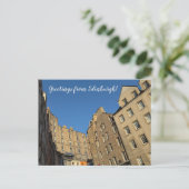 REISEROUTEN: Grüße aus Edinburgh! Postkarte (Stehend Vorderseite)