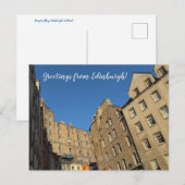 REISEROUTEN: Grüße aus Edinburgh! Postkarte (Vorne/Hinten)