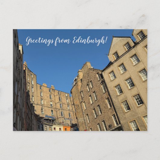 REISEROUTEN: Grüße aus Edinburgh! Postkarte (Vorderseite)