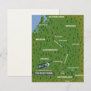Reiserückblickkarte Rhein.