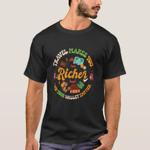 Reiserucksack Koffer Spaß Ausrüstung Reisepass Ca T-Shirt