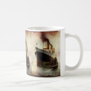 Reiseschiff für Vintage-Reisen auf See Kaffeetasse