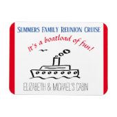 Reiseschiff Personalisierter Urlaub Magnet (Horizontal)