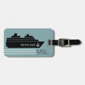Reiseschifffahrt Personalisiert Gepäckanhänger (Vorderseite horizontal)
