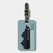 Reiseschifffahrt Personalisiert Gepäckanhänger (Vorderseite vertikal)