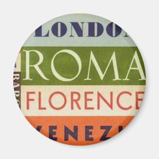 Reiseschilder Magnet (Vorne)