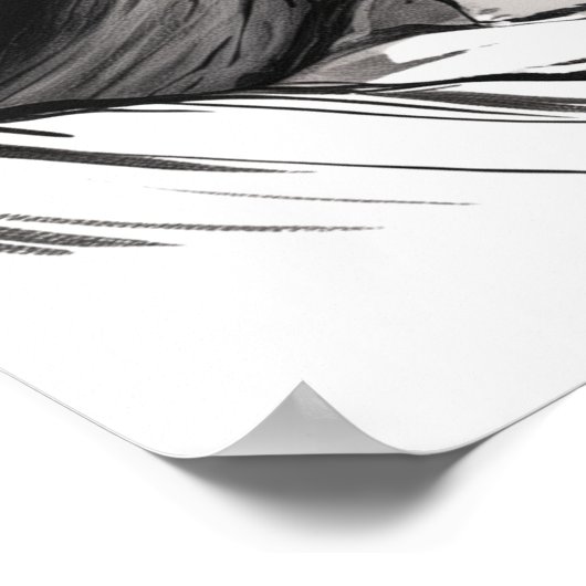 Reiseservice Abenteuer Berglandschaft Cloud Landsc Poster (Ecke)