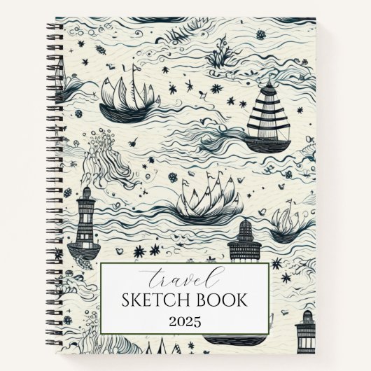 Reiseskalender für SpiralNotebook Notizblock (Vorderseite)