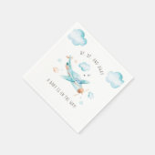 Reisespielzeug Airplane Boy Baby Showservice Serviette (Ecke)