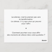 Reisestunde: Ruhe Postkarte (Rückseite)