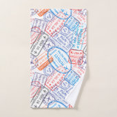 Reisesymbol Badhandtuch Set (Handtuch)