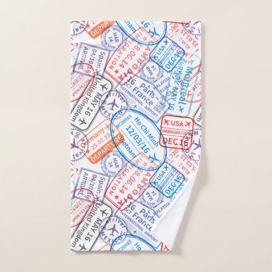 Reisesymbol Badhandtuch Set (Handtuch)