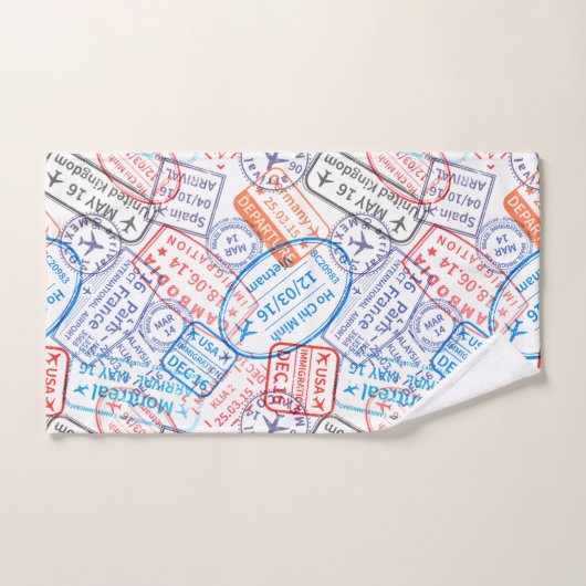 Reisesymbol Badhandtuch Set (Handtuch)