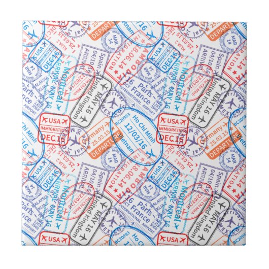 Reisesymbol Fliese (Vorderseite)