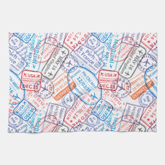 Reisesymbol Geschirrtuch (Horizontal)