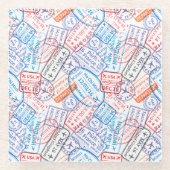 Reisesymbol Glasuntersetzer (Vorderseite)