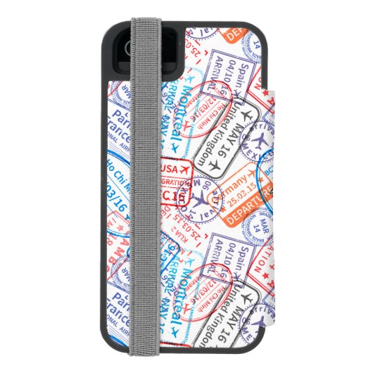 Reisesymbol Incipio iPhone Geldbeutel-Hülle (Folio Rückseite)