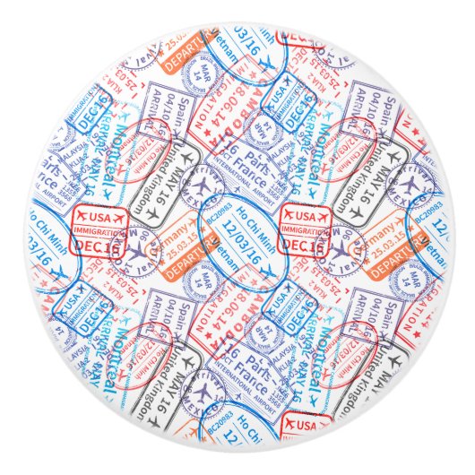 Reisesymbol Keramikknauf (Vorderseite)