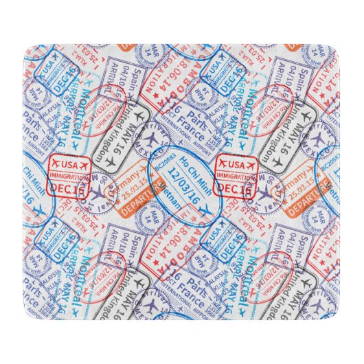 Reisesymbol Schneidebrett (Vorderseite)