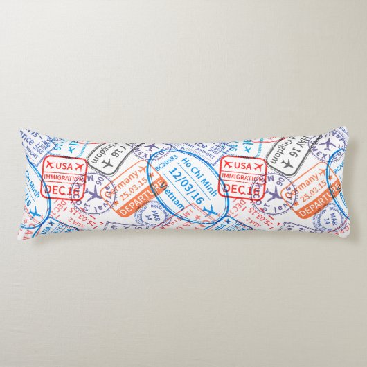 Reisesymbol Seitenschläferkissen (Vorderseite)