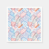 Reisesymbol Serviette (Vorderseite)