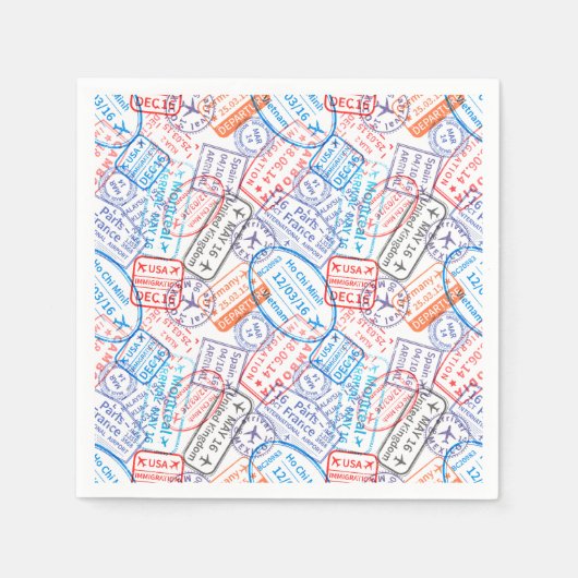 Reisesymbol Serviette (Vorderseite)