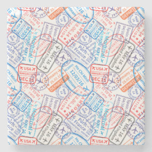 Reisesymbol Steinuntersetzer