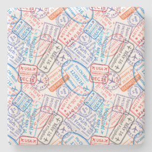 Reisesymbol Steinuntersetzer