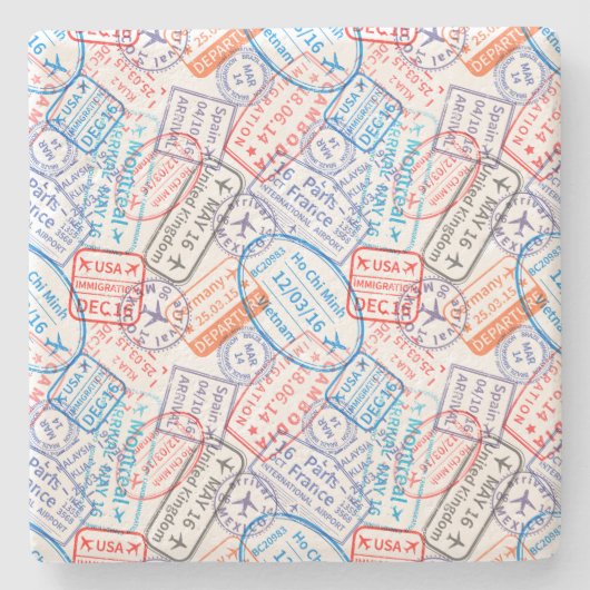 Reisesymbol Steinuntersetzer (Vorderseite)