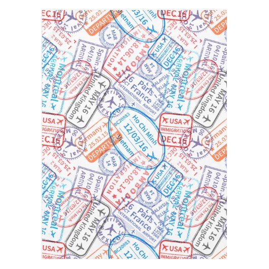 Reisesymbol Tischdecke (Vorderseite)