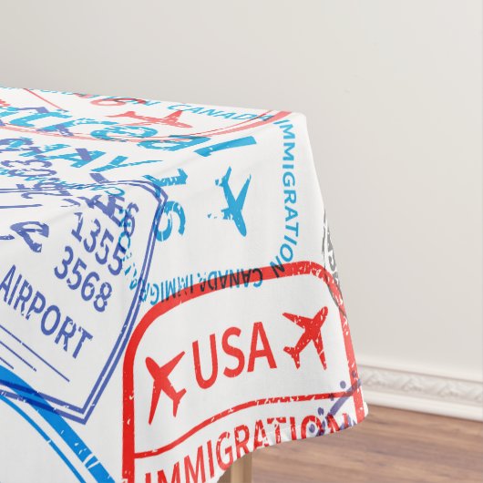 Reisesymbol Tischdecke (Beispiel)