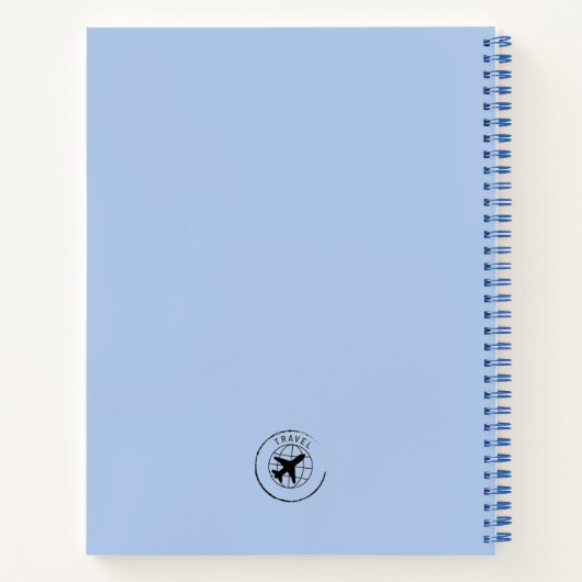 Reisetaal für seinen eigenen Text Notizblock (Rückseite)