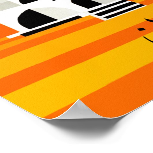 Reisetafel für Iran Poster (Ecke)