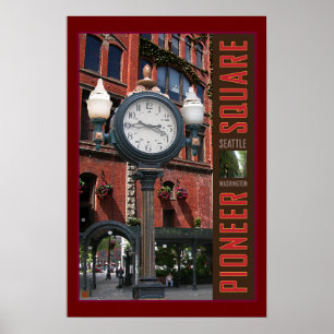 REISETAG-Seattle-Pioneer Square Poster
