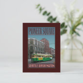 REISETAG-Seattle-Pioneer Square- Postkarte (Stehend Vorderseite)