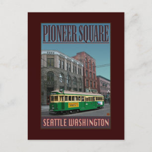 REISETAG-Seattle-Pioneer Square- Postkarte