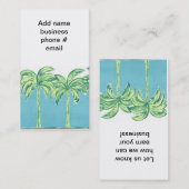 Reisetalm Trees Visitenkarte (Vorne/Hinten)