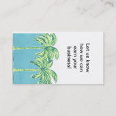 Reisetalm Trees Visitenkarte (Rückseite)