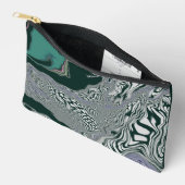 Reisetasche "Emerald Marble Flow" Zubehörtasche (Offen)