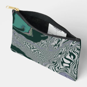 Reisetasche "Emerald Marble Flow" Zubehörtasche