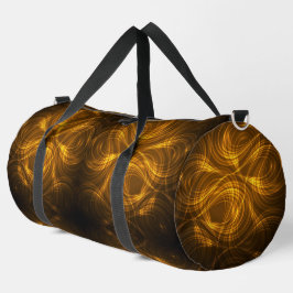 Reisetasche mit leuchtendem goldenen Wirbelmuster  Duffle Bag