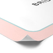 Reisethema Frau Brautparty willkommen Poster (Ecke)