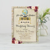 Reisethema Polterabend-Einladung Einladung (Stehend Vorderseite)