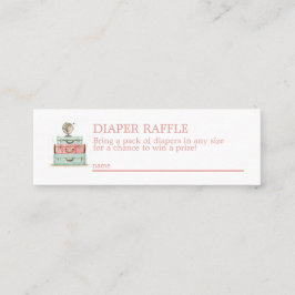 ReiseTheme Diaper Mini-Einschließkarte Mini Visitenkarte