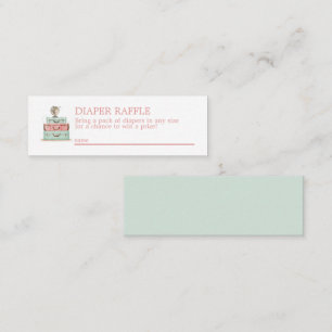 ReiseTheme Diaper Mini-Einschließkarte Mini Visitenkarte