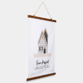 Reisetherapie Custom House Wandteppich Mit Holzrahmen (Gewinkelt)