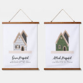 Reisetherapie Custom House Wandteppich Mit Holzrahmen (Doppelt)