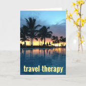 Reisetherapie Karte (Gelbe Blume)