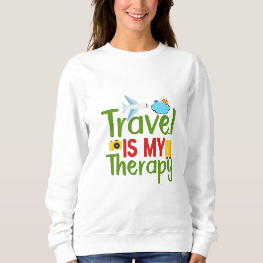 Reisetherapie und Inspiration, Lebensabenteuer Sweatshirt (Vorderseite)