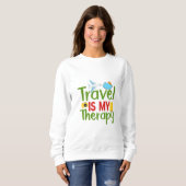 Reisetherapie und Inspiration, Lebensabenteuer Sweatshirt (Vorne ganz)